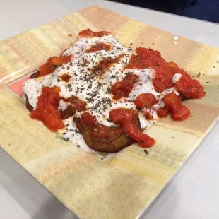 Borani Banjan Eggplant appetizer