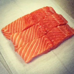 The best fresh salmon you can buy. John preps and wraps it up beautifully