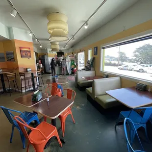 Inside eating area