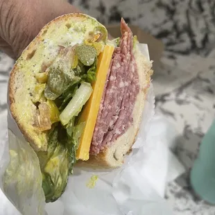 #9 Lighthouse with extra salami!!! Delish!!