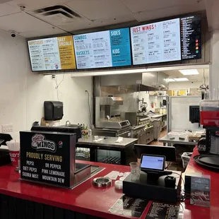 The menu board