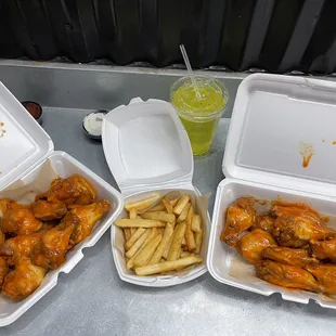 Buffalo Medium French Fries-Regular Spicy Garlic Can&apos;t tell between the garlic and Buffalo by looking at them or tasting them