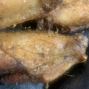 Feathers on wings