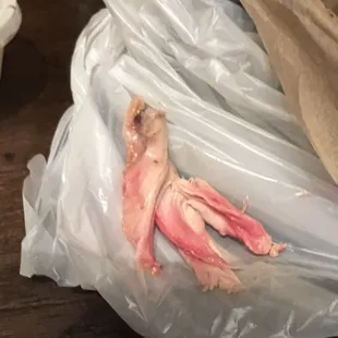 wings are soo red legit was not cooked properly