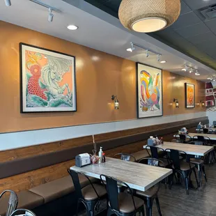 the interior of a restaurant