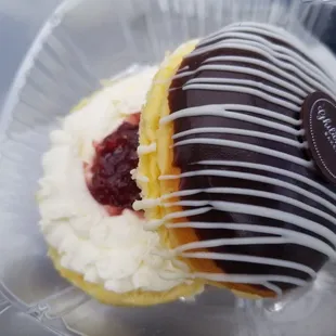 Bombolone (bohm boh loh neh)/big bomb in Italiano, kind of bland.