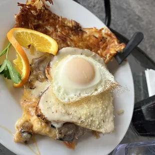 Beef and Cheddar Croque