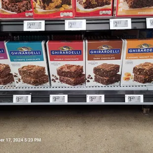 Just as an FYI, you can buy this Ghirardelli product for less at Walmart. These mixes at Ghirardelli are $6.99.