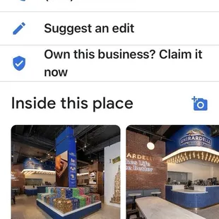 NEW! Phone # of the Ghirardelli's store, at the Empire State Building, in Manhattan! Great place for special occasions! NYC.