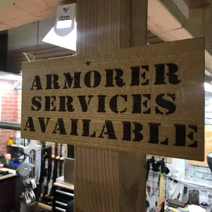 We offer gunsmith services and provide can provide information and resources if needed.