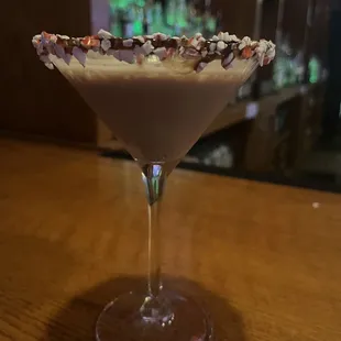 Chocolate bark martini