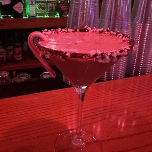Best peppermint bark martini!