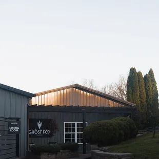 the entrance to the winery