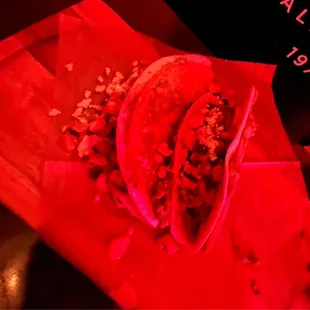 Pork tacos, double shell