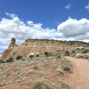 Chimney rock in the background!