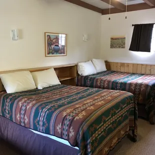 Two full size beds in cabin Aspen 1 and not much else.