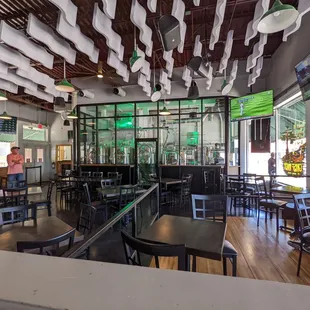 the inside of the restaurant