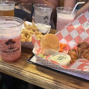 Huli Huli Wings and fries