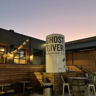 the outside of the building