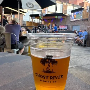 Mattie made  a "Mexican" beer for me he mixed two beers. Robert the manager was so kind to us.