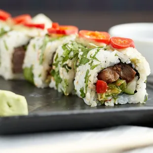 Carne Asada in a sushi roll! You know it!