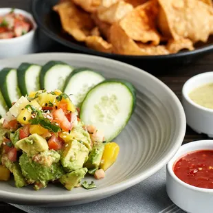 Add a tropical twist to your Guacamole with fresh pineapple and mango!