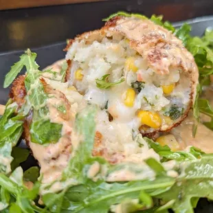 Corn arancini