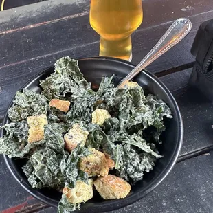 Vegan Caesar salad