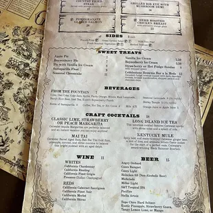 Ghost Town Grill Menu - Feb 2025