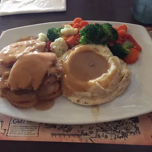 Open Faced Turkey Sandwich