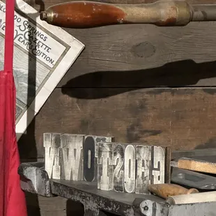 Artifacts in the museum