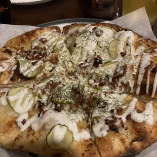 Pickle Rick pizza