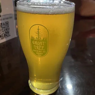 a glass of beer