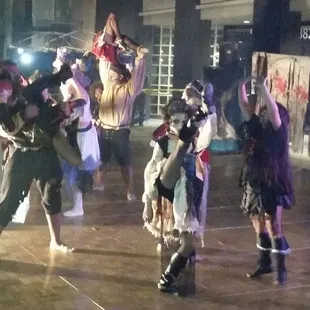 Zombie dancers shimmy to Thriller