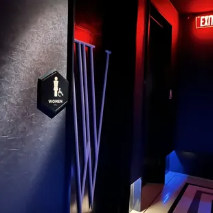 Bathrooms are down here, past the elevators 09/02/2023