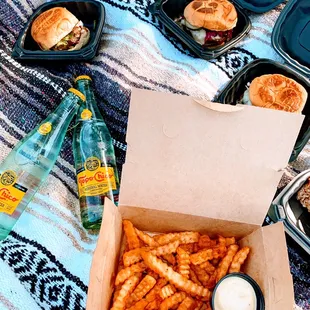 Took burgers to a picnic!