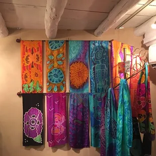 Handpainted Silks by artist Sue Orchant