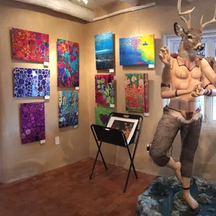 Colorful offerings by artist Victoria Mlady