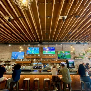 people sitting at the bar