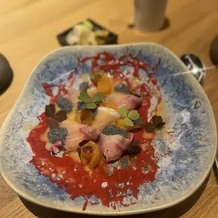 Hamachi crudo