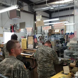 Where you drop off and pick up your sewing items