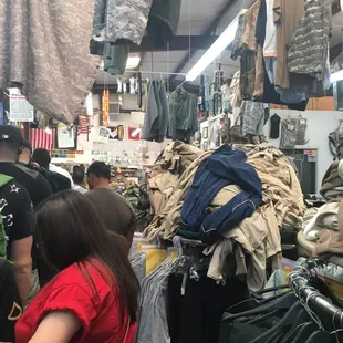 Waiting in the back of the line on everyone's day off for uniform alteration.