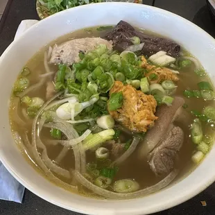 Vietnamese spicy noodle soup