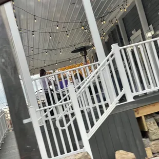 Outside deck area