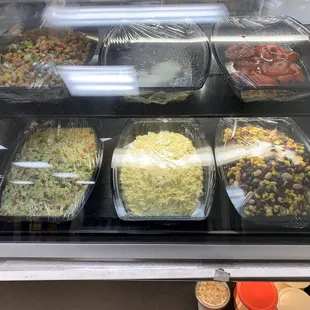 Pico, Juicy Sliced Tomato's, Bean Salad, Potato Salad...