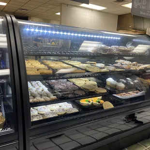 a display of baked goods