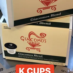 K cups available