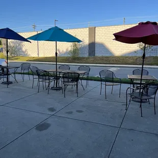 If you want to sit outside.