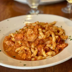 Fusilli with Lobster and Shrimp