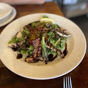 Grilled octopus salad